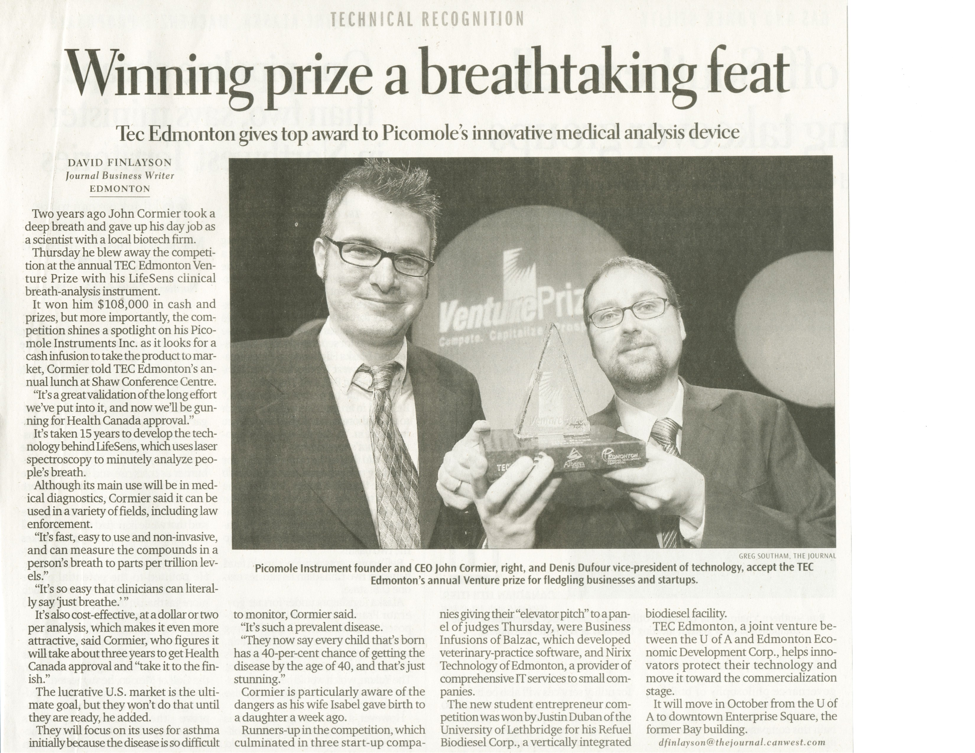 Edmonton Journal Article