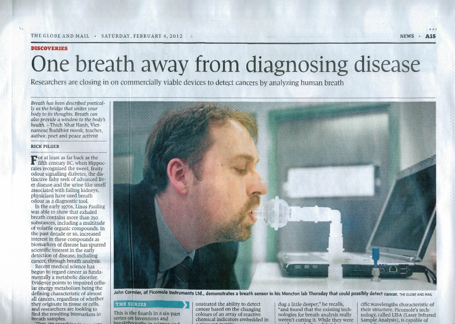 Globe & Mail Article